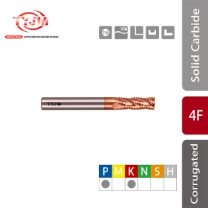 Máy phay ngón - Máy phay đầu có cạnh gợn sóng cho thép